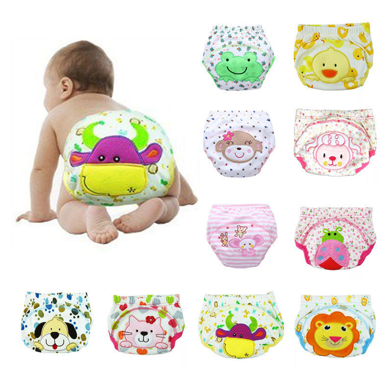 1pcs/lot Diapers baby diaper children's underwear reusable nappies training pants panties for toilet training child b-qdkbl014-1