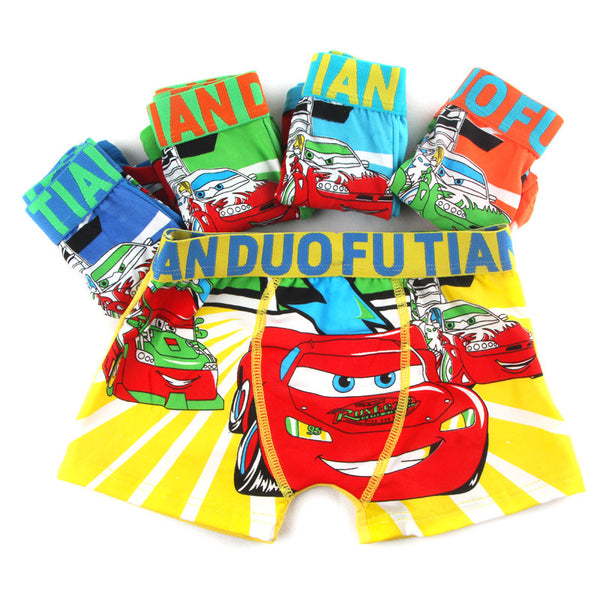 5 Pcs/lot Cotton Cartoon Kids Boys Underwear Summer Soft Breathable Baby Boxer Children's Clothes Underpants Boy Briefs 3-12 Y