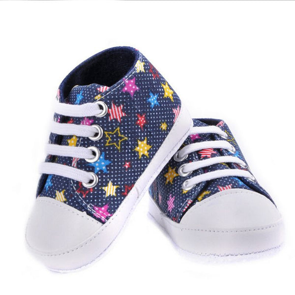 Fashion Baby Girls Boys Canvas Shoes Soft Prewalkers Casual Toddler Shoes