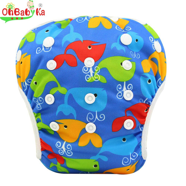 Baby Swim Diaper Pant Washable Reusable One Size Breathable Cover Reusable Pants Infant Toddler Nappy 0-3 Years 10 Colors