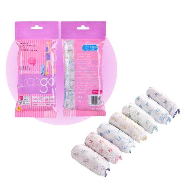 7PCS Cotton Pregnant Briefs Sterilized Disposable Underwear Travel Panties Clean Intimate Prenatal Postpartum Paper Underpants