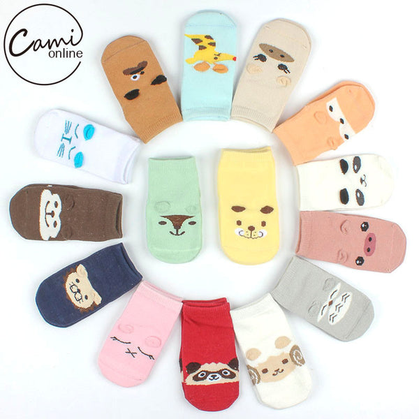 Baby Anti-slip Cotton Socks Autumn Winter Cute Cartoon Animal Soft Warm Floor Socks Boy Girl Casual Socks Children Meias