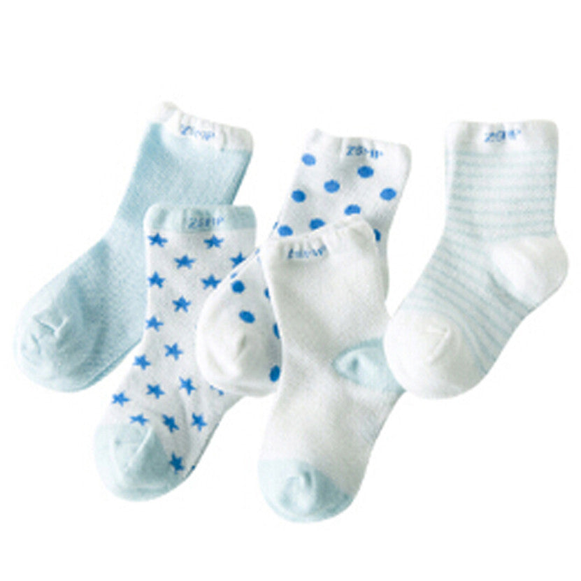 5Pairs/Lot 2017 New arrival kid's children socks cotton socks candy male female cotton baby boy and girls socks