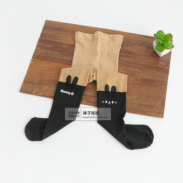 New free shopping children Baby Kids Girls tights cute pantyhose hello kitty Knee lovely tattoo tights pantyhose girls stocking