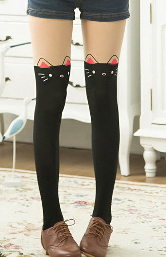 New free shopping children Baby Kids Girls tights cute pantyhose hello kitty Knee lovely tattoo tights pantyhose girls stocking