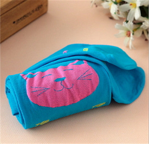 Autumn New High Quality children girls tights  Velvet candy colors Cute Cat Fish Tights for baby kids Girls Pantyhose Stocking