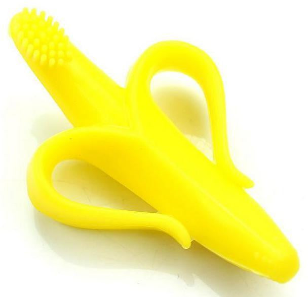 Banana Silicone Toothbrush Safety Baby Teether Teething Ring Child Chews Baby Teeth Stick Children Toothbrush 3 Styles