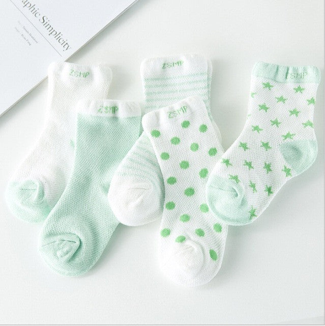 5Pairs/Lot 2017 New arrival kid's children socks cotton socks candy male female cotton baby boy and girls socks