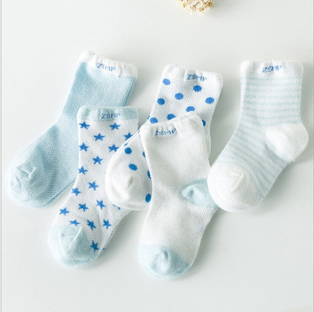 5Pairs/Lot 2017 New arrival kid's children socks cotton socks candy male female cotton baby boy and girls socks