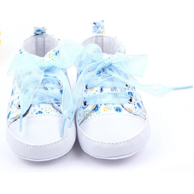 Hot Sales Baby Shoes Girls Cotton Floral Infant Soft Sole Baby First Walker Toddler Shoes