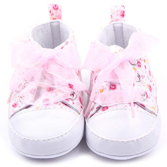 Hot Sales Baby Shoes Girls Cotton Floral Infant Soft Sole Baby First Walker Toddler Shoes