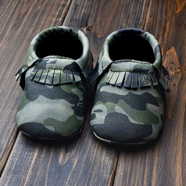 0-18M | Boys & Girls PU Suede Leather Moccasins | Tassel Bow Shoes