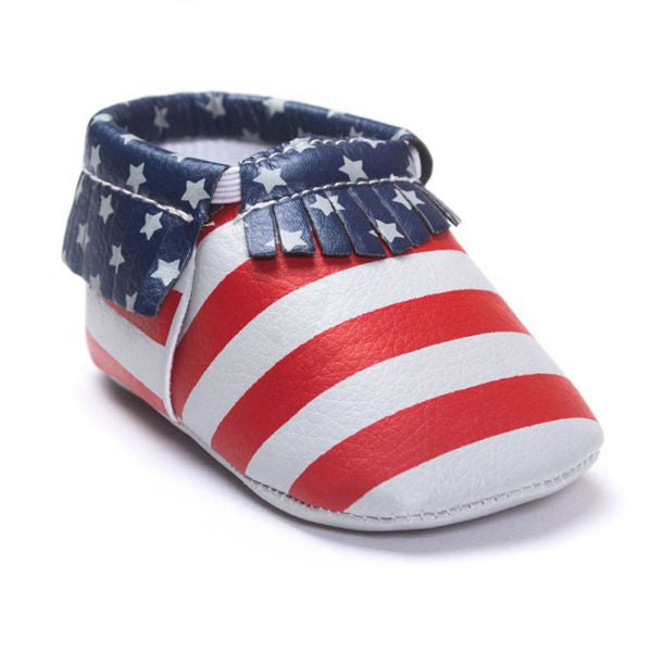 0-18M | Boys & Girls PU Suede Leather Moccasins | Tassel Bow Shoes