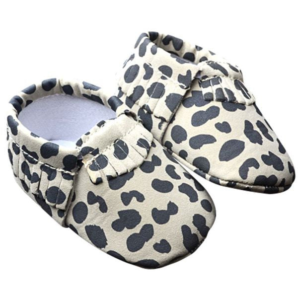 0-18M | Boys & Girls PU Suede Leather Moccasins | Tassel Bow Shoes