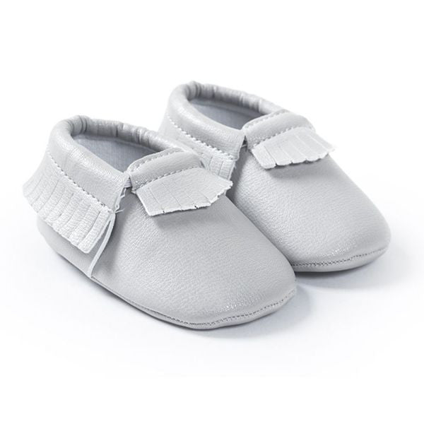 0-18M | Boys & Girls PU Suede Leather Moccasins | Tassel Bow Shoes