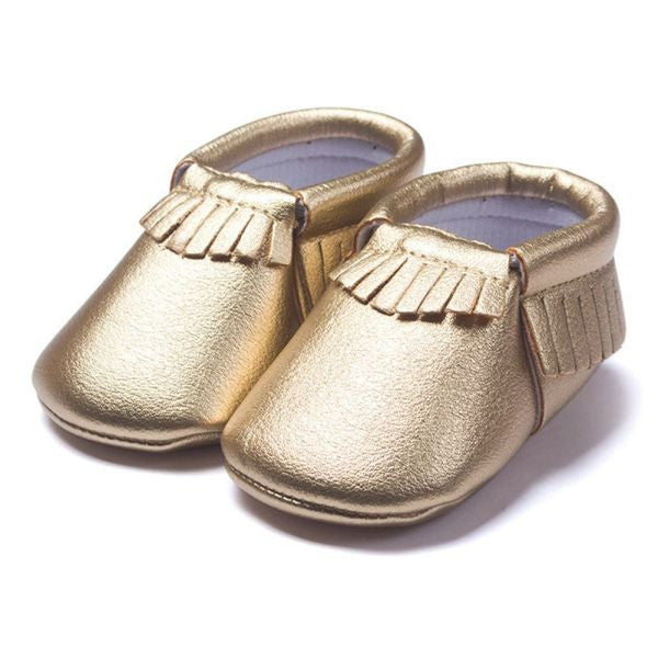 0-18M | Boys & Girls PU Suede Leather Moccasins | Tassel Bow Shoes