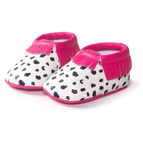 0-18M | Boys & Girls PU Suede Leather Moccasins | Tassel Bow Shoes