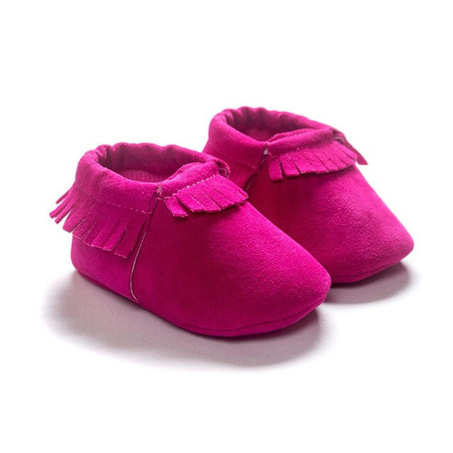 0-18M | Boys & Girls | PU Suede Leather Moccasins | Assorted Styles