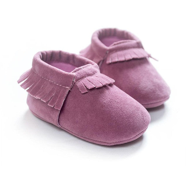 0-18M | Boys & Girls | PU Suede Leather Moccasins | Assorted Styles