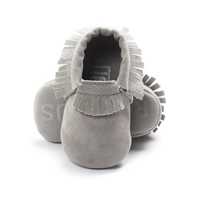 0-18M | Boys & Girls | PU Suede Leather Moccasins | Assorted Styles