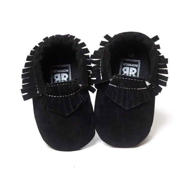 0-18M | Boys & Girls | PU Suede Leather Moccasins | Assorted Styles