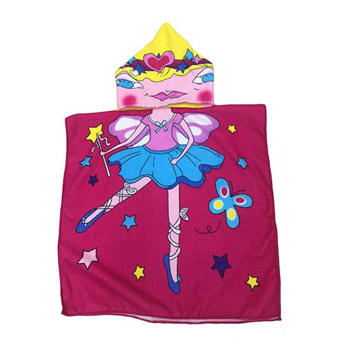 New Children Beach Towel 120*60cm Kids Hooded Cloak Cartoon Baby Boys Girls Towel Bibulous Towel For Children Serviette De Bain
