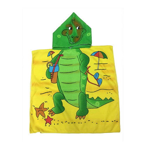 New Children Beach Towel 120*60cm Kids Hooded Cloak Cartoon Baby Boys Girls Towel Bibulous Towel For Children Serviette De Bain