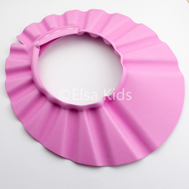 Baby Shower Cap Solid Adjustable Hat Toddler Kids Shampoo Bath Bathing Wash Hair Shielder protector For Children Care