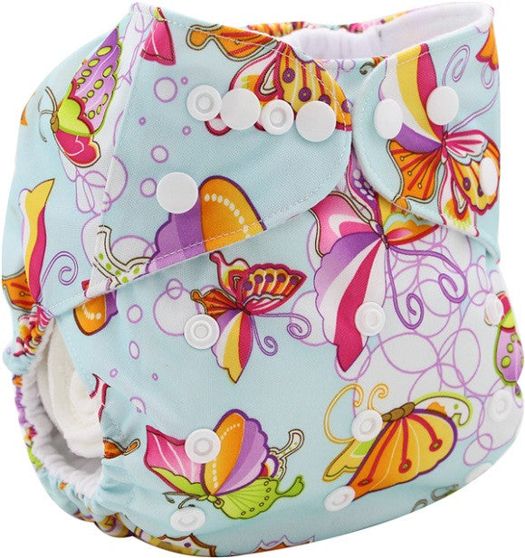 Washable Diapers Couche Lavable 2017 Brand Baby Nappies Animal Pattern Cloth Diaper Bamboo Velour Fitted Reusable Baby Diaper