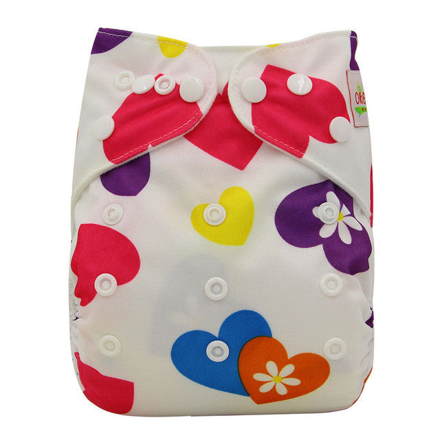 Washable Diapers Couche Lavable 2017 Brand Baby Nappies Animal Pattern Cloth Diaper Bamboo Velour Fitted Reusable Baby Diaper