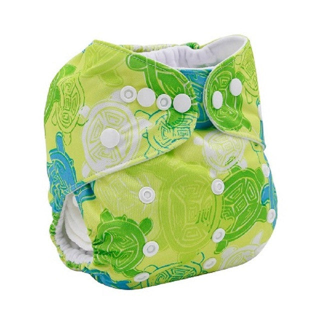 Washable Diapers Couche Lavable 2017 Brand Baby Nappies Animal Pattern Cloth Diaper Bamboo Velour Fitted Reusable Baby Diaper