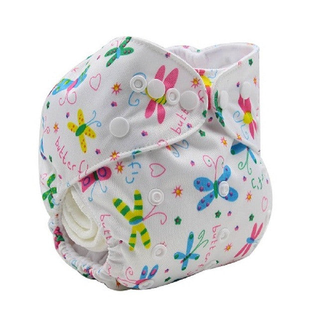Washable Diapers Couche Lavable 2017 Brand Baby Nappies Animal Pattern Cloth Diaper Bamboo Velour Fitted Reusable Baby Diaper