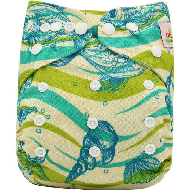 Washable Diapers Couche Lavable 2017 Brand Baby Nappies Animal Pattern Cloth Diaper Bamboo Velour Fitted Reusable Baby Diaper