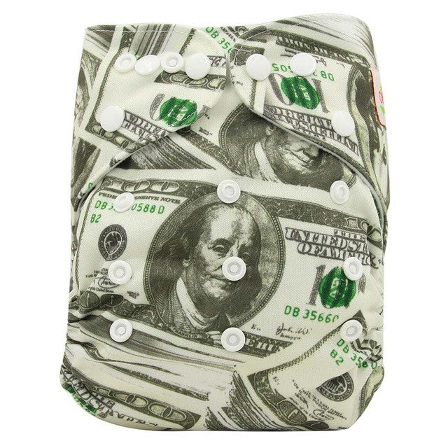 Washable Diapers Couche Lavable 2017 Brand Baby Nappies Animal Pattern Cloth Diaper Bamboo Velour Fitted Reusable Baby Diaper