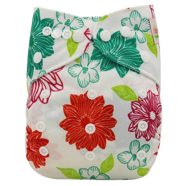 Washable Diapers Couche Lavable 2017 Brand Baby Nappies Animal Pattern Cloth Diaper Bamboo Velour Fitted Reusable Baby Diaper