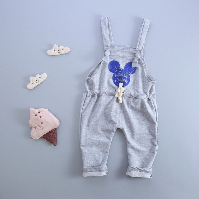 2017 spring new Korean fashion cotton baby pants 1 piece 0-2 year Cartoon brand baby boys pants baby girls pants