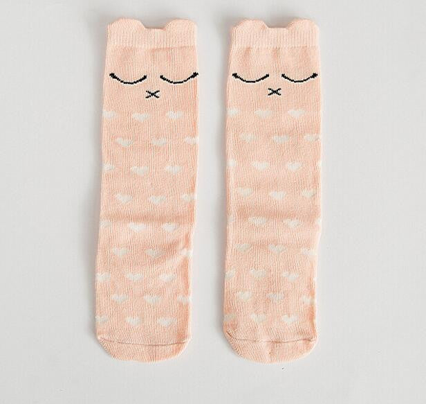 Free Shipping Baby Girls leg warmer Fox Cotton Cute Little Character Knee Socks Kid Clothing unisex Toddler Boot Socks Cartoon