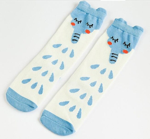Free Shipping Baby Girls leg warmer Fox Cotton Cute Little Character Knee Socks Kid Clothing unisex Toddler Boot Socks Cartoon