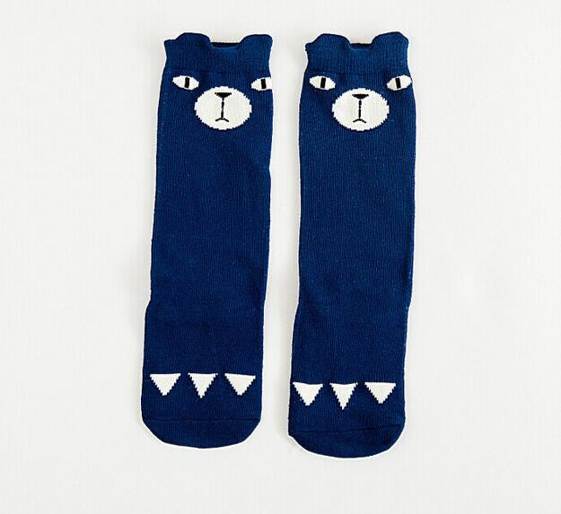 Free Shipping Baby Girls leg warmer Fox Cotton Cute Little Character Knee Socks Kid Clothing unisex Toddler Boot Socks Cartoon