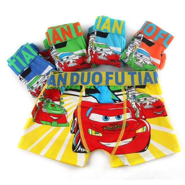 5 Pcs/lot Cotton Cartoon Kids Boys Underwear Summer Soft Breathable Baby Boxer Children's Clothes Underpants Boy Briefs 3-12 Y