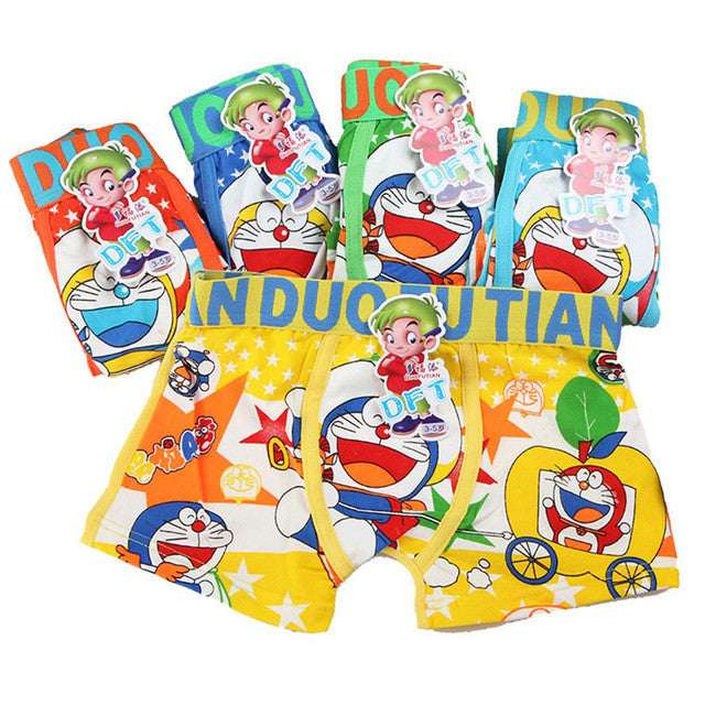 5 Pcs/lot Cotton Cartoon Kids Boys Underwear Summer Soft Breathable Baby Boxer Children's Clothes Underpants Boy Briefs 3-12 Y