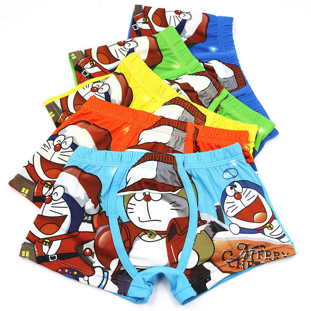 5 Pcs/lot Cotton Cartoon Kids Boys Underwear Summer Soft Breathable Baby Boxer Children's Clothes Underpants Boy Briefs 3-12 Y