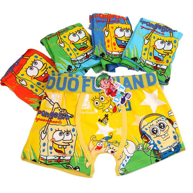 5 Pcs/lot Cotton Cartoon Kids Boys Underwear Summer Soft Breathable Baby Boxer Children's Clothes Underpants Boy Briefs 3-12 Y