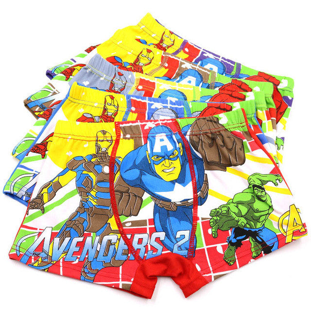 5 Pcs/lot Cotton Cartoon Kids Boys Underwear Summer Soft Breathable Baby Boxer Children's Clothes Underpants Boy Briefs 3-12 Y