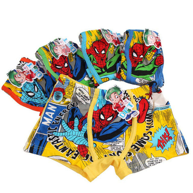 5 Pcs/lot Cotton Cartoon Kids Boys Underwear Summer Soft Breathable Baby Boxer Children's Clothes Underpants Boy Briefs 3-12 Y