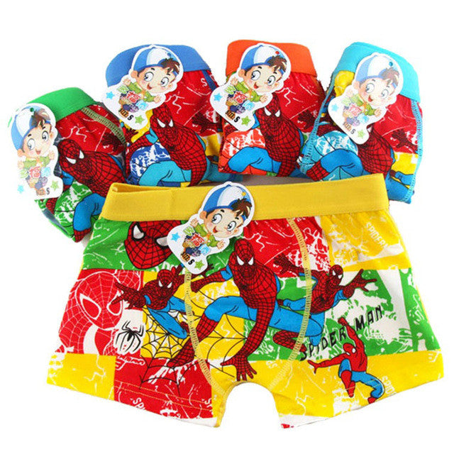 5 Pcs/lot Cotton Cartoon Kids Boys Underwear Summer Soft Breathable Baby Boxer Children's Clothes Underpants Boy Briefs 3-12 Y