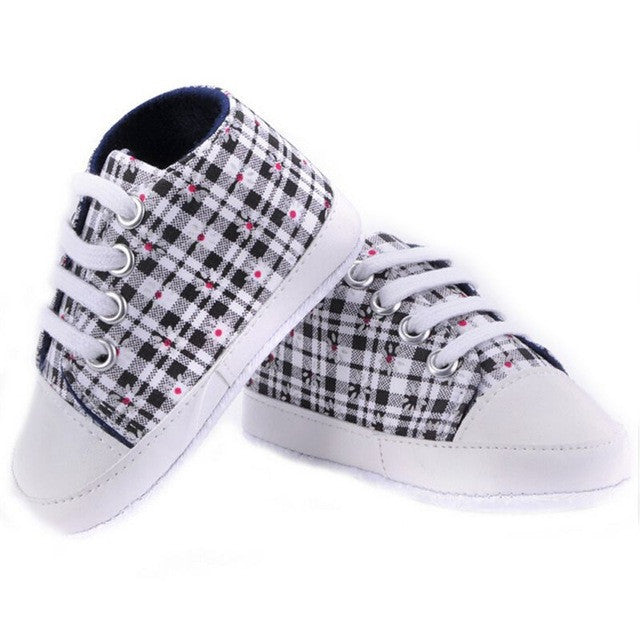 2017 Infant First Walker Toddler Newborn Baby Boys Girls Soft Sole Crib Casual Shoes Sneaker 0-18M