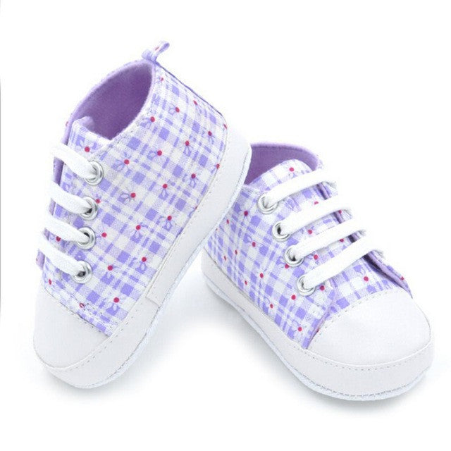 2017 Infant First Walker Toddler Newborn Baby Boys Girls Soft Sole Crib Casual Shoes Sneaker 0-18M
