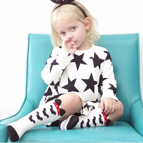 2016 Cartoon Socks Cotton Anti-slip sock Newborn Toddler Knee High Sock Baby Animals Socks Leg Warmers For Newborns