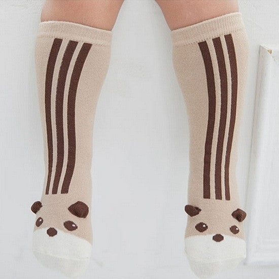 2016 Cartoon Socks Cotton Anti-slip sock Newborn Toddler Knee High Sock Baby Animals Socks Leg Warmers For Newborns